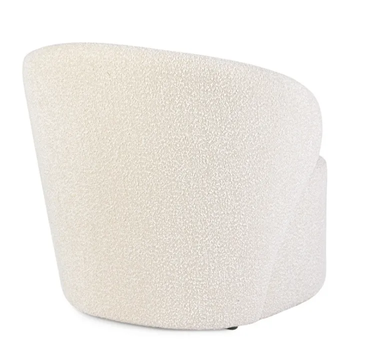 Poltrone E Chaise Longue>Bizzotto POLTRONA EFFETTO BUCLE' NATURALE - BABILA