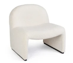 Poltrone E Chaise Longue>Bizzotto POLTRONA EFFETTO BUCLE' NATURALE - BASSILLA