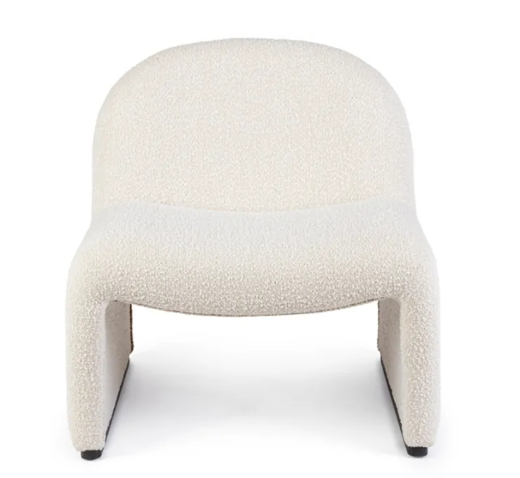 Poltrone E Chaise Longue>Bizzotto POLTRONA EFFETTO BUCLE' NATURALE - BASSILLA