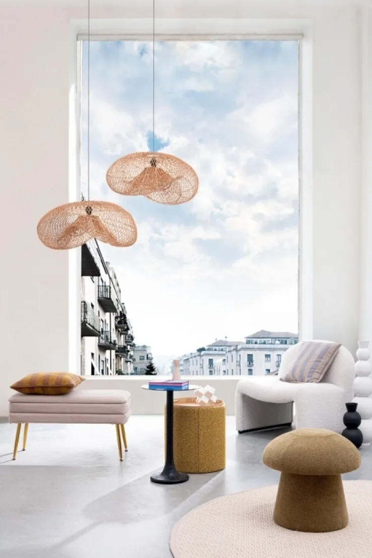 Poltrone E Chaise Longue>Bizzotto POLTRONA EFFETTO BUCLE' NATURALE - BASSILLA