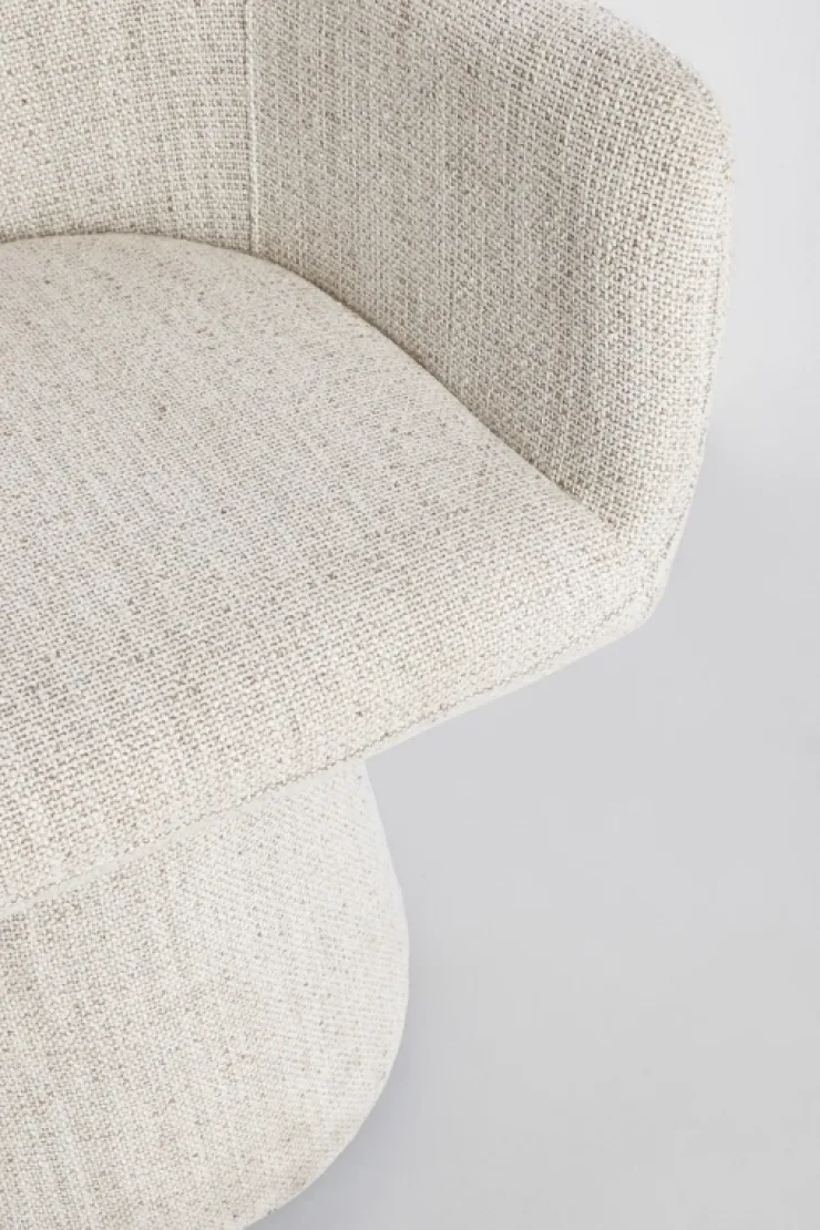 Poltrone E Chaise Longue>Bizzotto POLTRONA GIREVOLE COLOR GHIACCIO - LOTTIE
