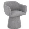 Poltrone E Chaise Longue>Bizzotto POLTRONA GIREVOLE GRIGIO SCURO - LOTTIE