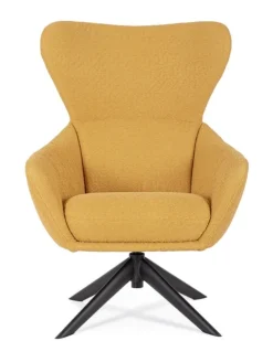 Poltrone E Chaise Longue>Bizzotto POLTRONA GIREVOLE HAILEY SENAPE