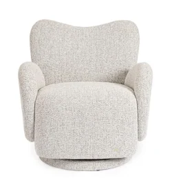 Poltrone E Chaise Longue>Bizzotto POLTRONA GIREVOLE HARPER GRIGIO CHIARO
