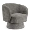 Poltrone E Chaise Longue>Bizzotto POLTRONA GIREVOLE JULIENNE GRIGIO SCURO