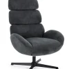 Poltrone E Chaise Longue>Bizzotto POLTRONA GIREVOLE VIOLANTE NERO