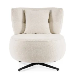 Poltrone E Chaise Longue>Bizzotto POLTRONA GONNIE ECRU' PUNTINATO