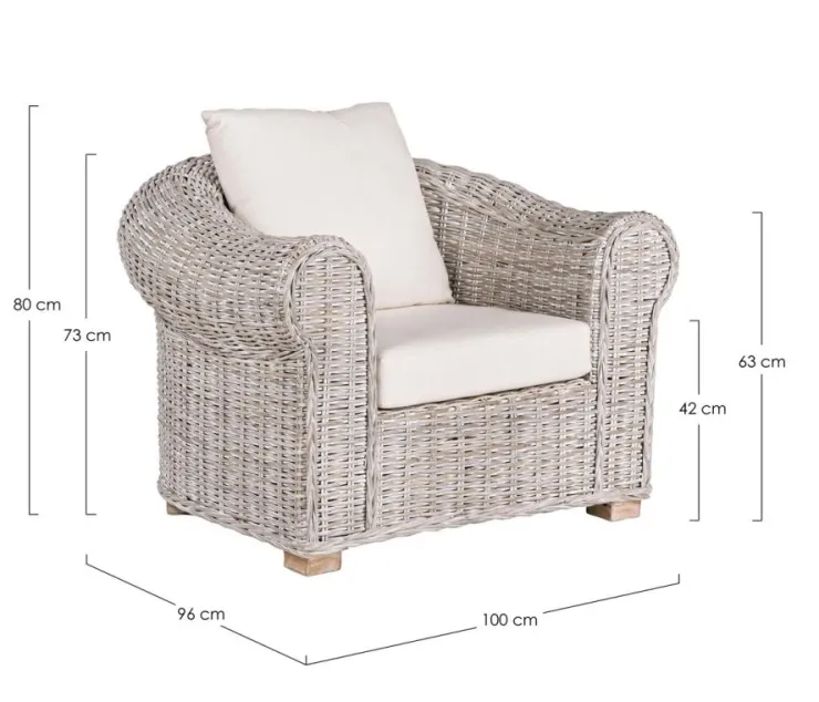 Poltrone E Chaise Longue>Bizzotto POLTRONA IN FIBRE NATURALI - COBA