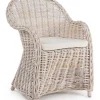 Sedie>Bizzotto POLTRONA IN FIBRE NATURALI BIANCA - MARTIN NEW