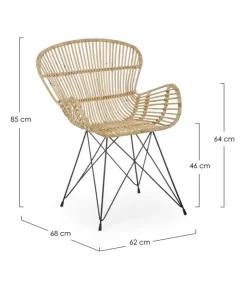Poltrone E Chaise Longue>Bizzotto POLTRONA IN FIBRE NATURALI - VENTURS