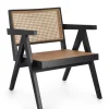 Poltrone E Chaise Longue>Bizzotto POLTRONA IN LEGNO NERO - GALIA