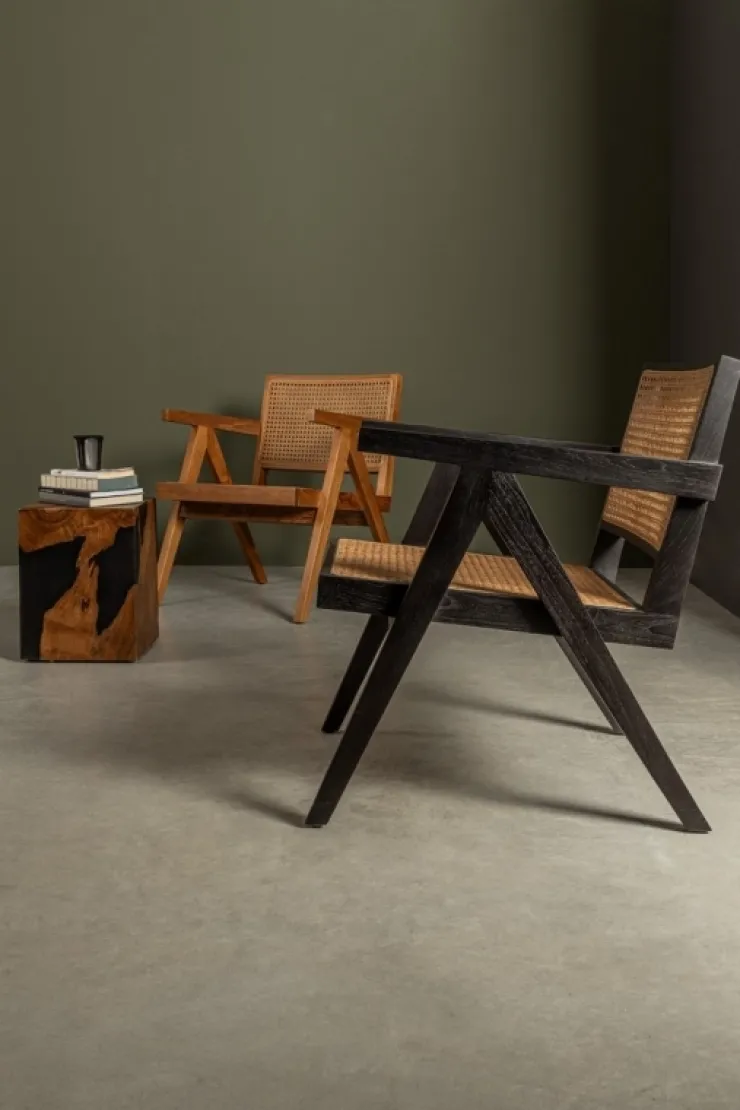 Poltrone E Chaise Longue>Bizzotto POLTRONA IN LEGNO NERO - GALIA