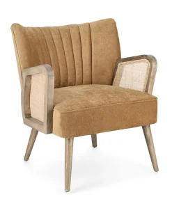Poltrone E Chaise Longue>Bizzotto POLTRONA IN LEGNO SENAPE - VIRNA