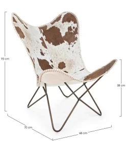 Poltrone E Chaise Longue>Bizzotto POLTRONA IN PELLE - BUFFALO