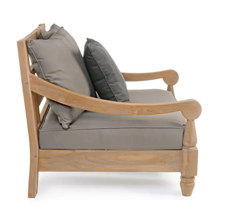 Poltrone>Bizzotto POLTRONA IN TEAK SFODERABILE - BALI FSC