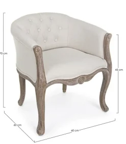 Poltrone E Chaise Longue>Bizzotto POLTRONA IN TESSUTO - DIVA
