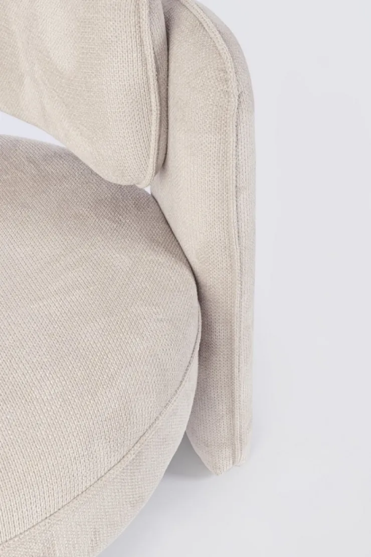 Poltrone E Chaise Longue>Bizzotto POLTRONA IN TESSUTO BEIGE - AISHA