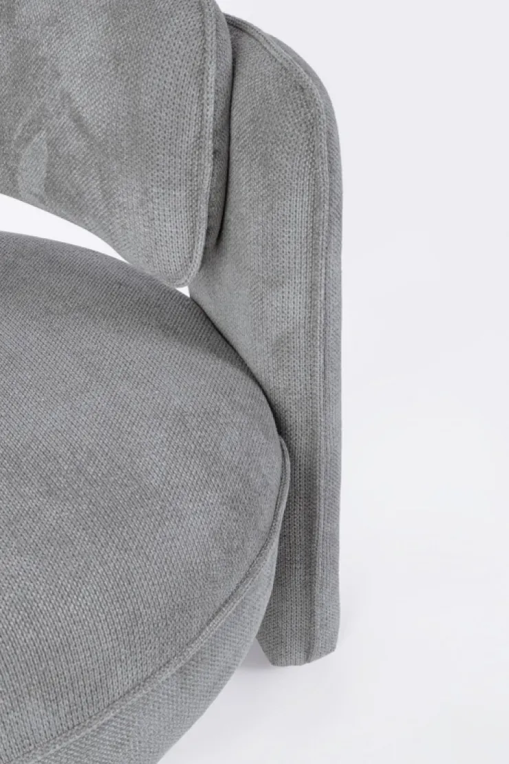 Poltrone E Chaise Longue>Bizzotto POLTRONA IN TESSUTO GRIGIO - AISHA