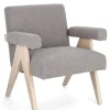 Poltrone E Chaise Longue>Bizzotto POLTRONA IN TESSUTO TORTORA - FAIZA