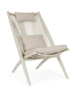 Poltrone>Bizzotto POLTRONA LOUNGE C-C ALOHA SANDSHELL