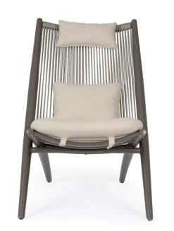 Poltrone>Bizzotto POLTRONA LOUNGE C-C ALOHA COCOA
