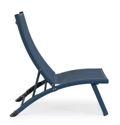 Lettini, Sdraio E Chaise Longue>Bizzotto POLTRONA LOUNGE RECLINABILE NAVY - TAYLOR