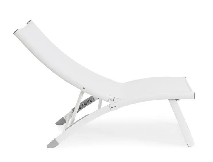 Lettini, Sdraio E Chaise Longue>Bizzotto POLTRONA LOUNGE RECLINABILE BIANCA - TAYLOR