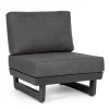 Poltrone>Bizzotto POLTRONA MODULARE IN ALLUMINIO ANTRACITE WG21 - INFINITY