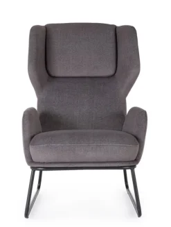 Poltrone E Chaise Longue>Bizzotto POLTRONA OPHELIA GRIGIO SCURO