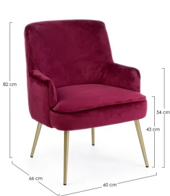 Poltrone E Chaise Longue>Bizzotto POLTRONA WINE - CLELIA