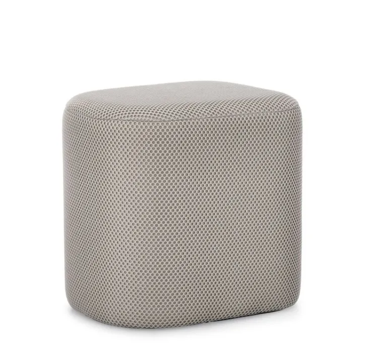 Pouf>Bizzotto POUF DARYA GRIGIO CHIARO