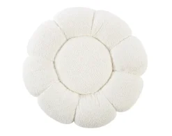 Pouf>Bizzotto POUF EFFETTO BOUCLE' BIANCO - FLOREL