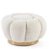 Pouf>Bizzotto POUF EFFETTO BOUCLE' NATURALE - FLOREL