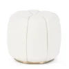 Pouf>Bizzotto POUF IN TESSUTO BIANCO - KAROLINA