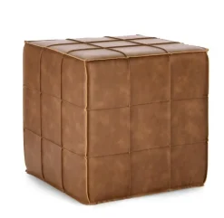 Pouf>Bizzotto POUF LARISA COGNAC
