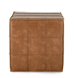 Pouf>Bizzotto POUF LARISA COGNAC