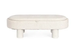 Pouf>Bizzotto POUF TANYA C-VASS OVALE BIANCO