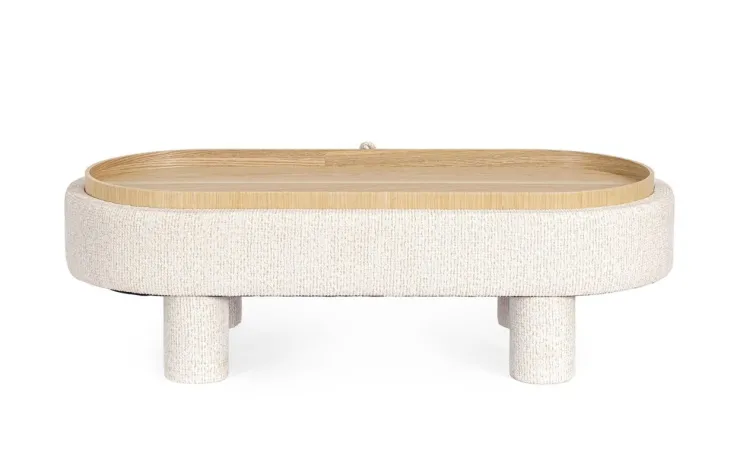 Pouf>Bizzotto POUF TANYA C-VASS OVALE BIANCO