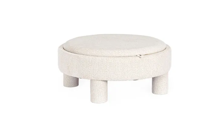 Pouf>Bizzotto POUF TANYA C-VASS TONDO BIANCO