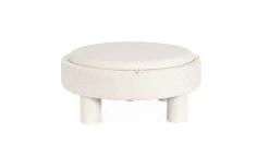 Pouf>Bizzotto POUF TANYA C-VASS TONDO BIANCO
