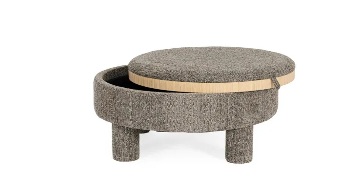 Pouf>Bizzotto POUF TANYA C-VASS TONDO GRIGIO