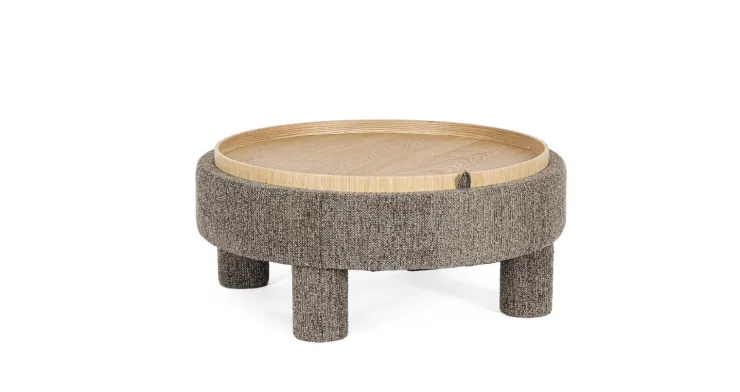 Pouf>Bizzotto POUF TANYA C-VASS TONDO GRIGIO