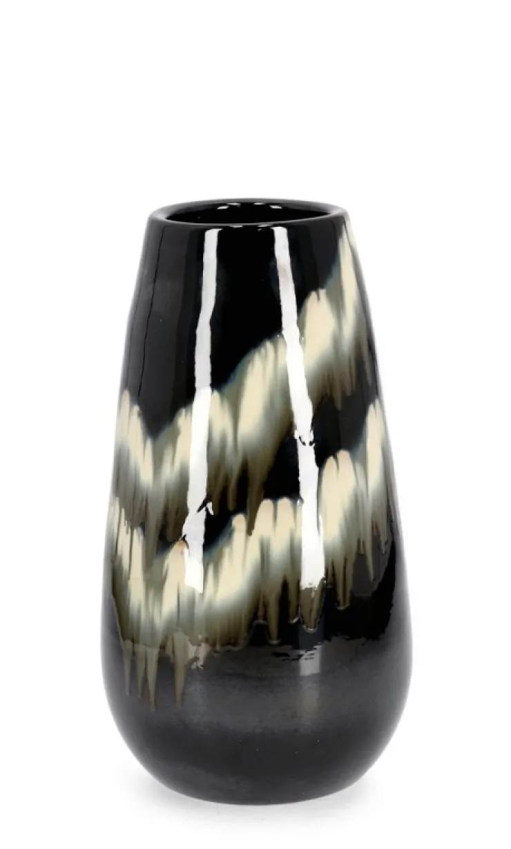 Vasi E Coprivasi>Bizzotto P.VASO COIRA SVASATO NERO MELANGE H48