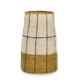 Ceste Decorative>Bizzotto P.VASO DECORATIVO GIANG NATUR SENAPE D11