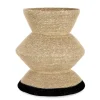 Ceste Decorative>Bizzotto P.VASO DECORATIVO LANH NATURAL NERO H43