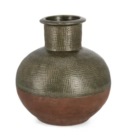 Vasi E Coprivasi>Bizzotto P.VASO KLAS TERRACOTTA VERDE H53