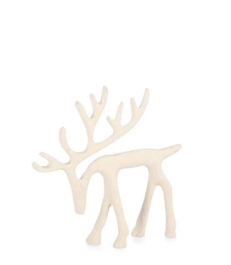 Oggettistica>Bizzotto RENNA CORNWALL STAND BIANCO H14,5