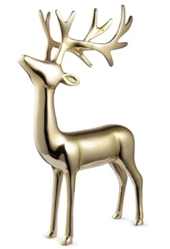 Oggettistica>Bizzotto RENNA GLOWER STAND ORO H28