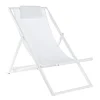 Lettini, Sdraio E Chaise Longue>Bizzotto SDRAIO IN ALLUMINIO BIANCA - TAYLOR