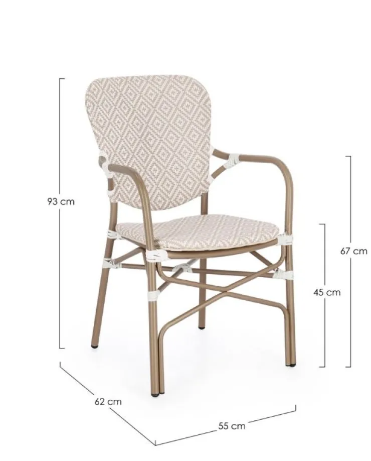 Sedie>Bizzotto SEDIA C-BR CADEIRA BEIGE